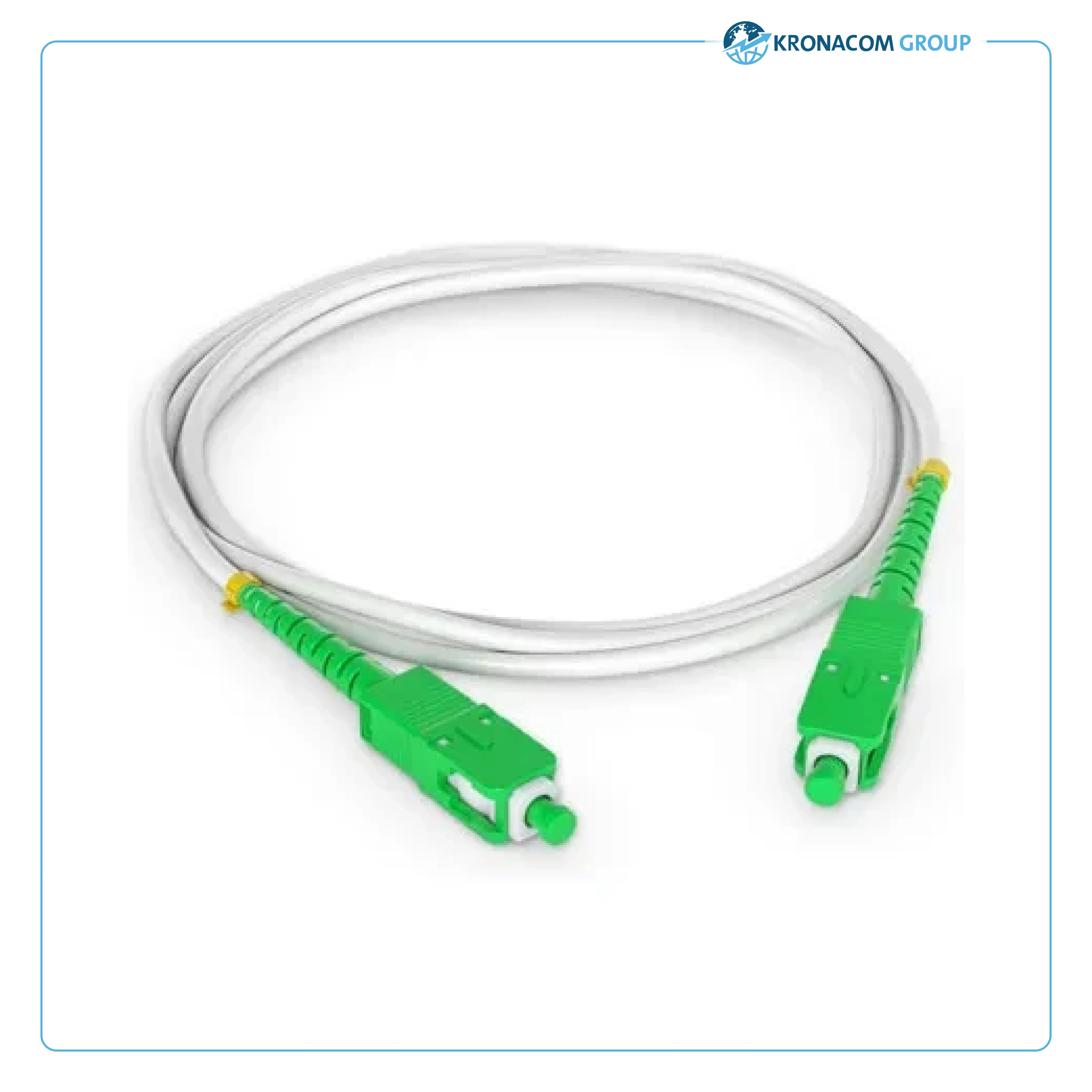 Câble Patch Fibre Optique Nedis - SC/APC, 100 Gbps, 6 M, Pour Connexion FTTH à La Maison